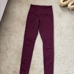 Zella maroon high waisted leggings